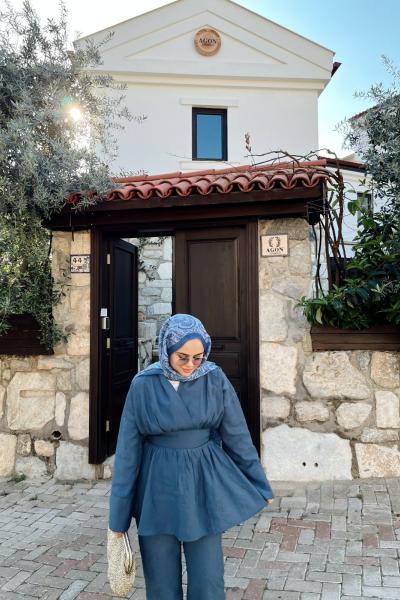 Otriş detaylı Takım ( 15 gün sonra kargoda) Mavi